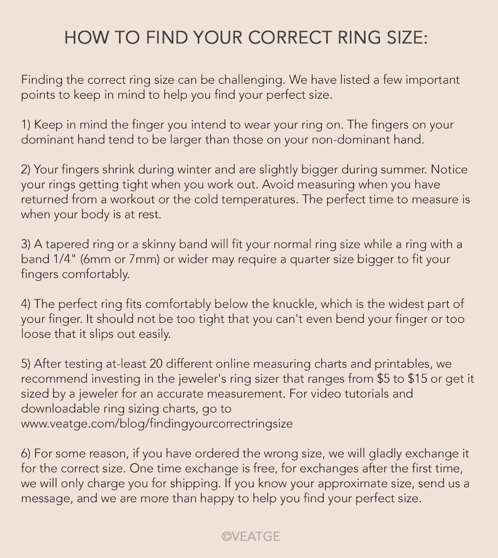 how to find your correct ring size