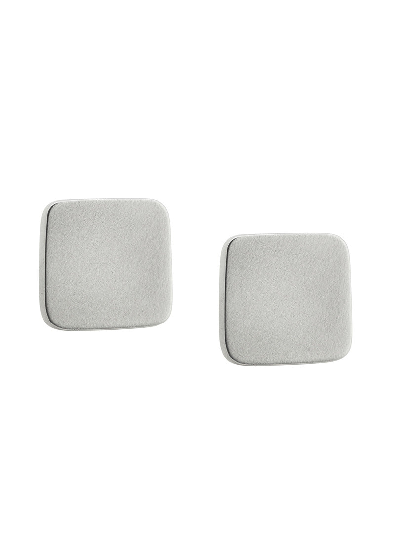 Square Matte Studs - Earrings