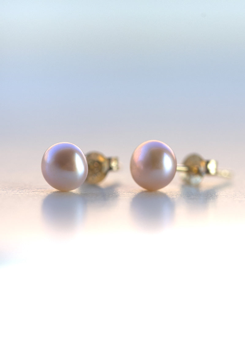 tiny freshwater pearl earrings